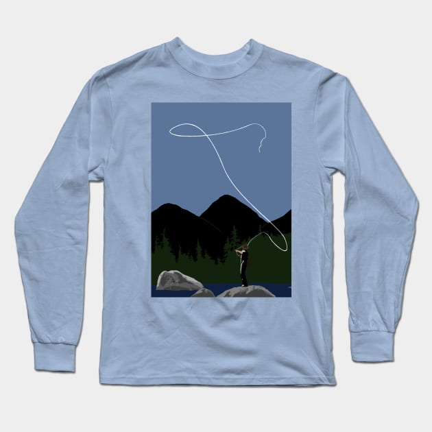 Fishing Long Sleeve T-Shirt by joelthayer